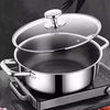 410 Stainless Steel Honeycomb Nonstick Soup Pot with Lid – Induction & Gas Compatible