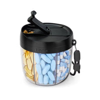 Portable 7-Compartment Pill Organizer – Cute Pill Dispenser with Wide Opening