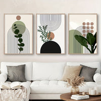 3PCS Boho Abstract Canvas Wall Art Set