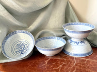 Jingdezhen Blue & White Dragon Porcelain Rice Bowl – Ceramic Ramen & Soup Bowl
