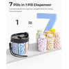 Portable 7-Compartment Pill Organizer – Cute Pill Dispenser with Wide Opening