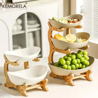 2/3-Tier Fruit & Snack Serving Stand – Modern Plastic Dessert & Candy Tray