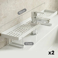 Adjustable Sink Faucet Storage Rack