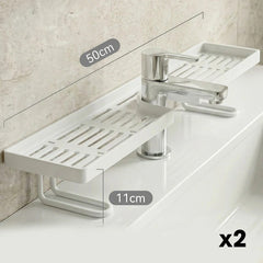 Adjustable Sink Faucet Storage Rack
