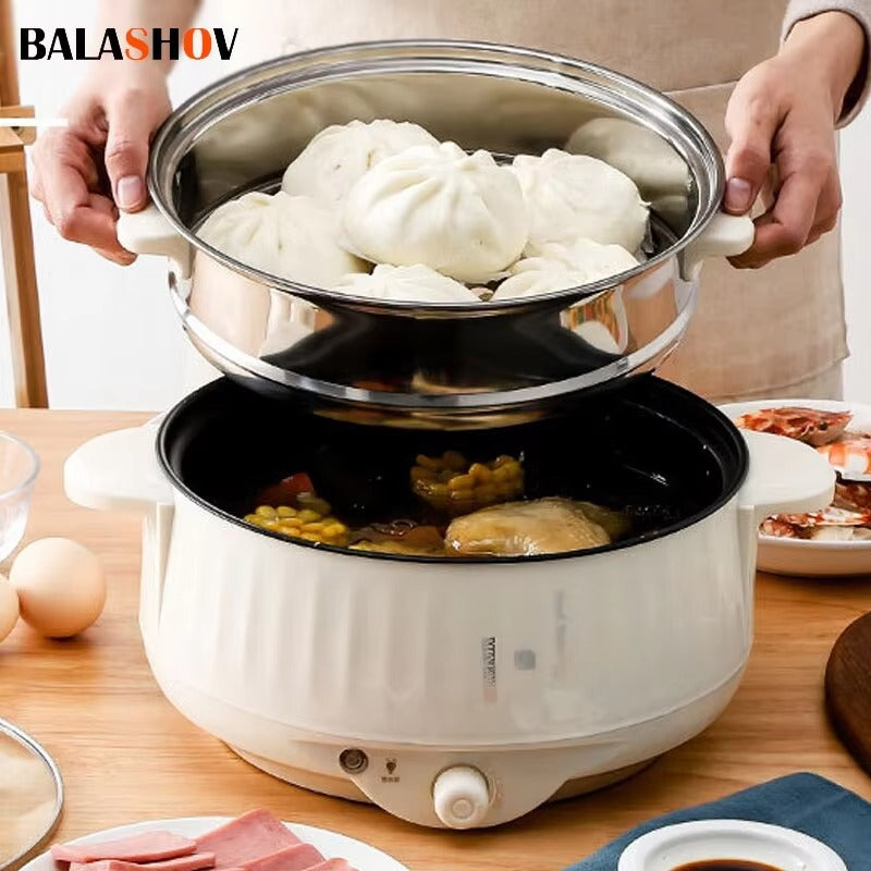220V Electric Multi Cooker Pot – Nonstick Hot Pot & Rice Cooker for 1–2 People