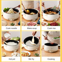 220V Electric Multi Cooker Pot – Nonstick Hot Pot & Rice Cooker for 1–2 People