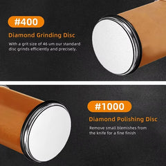 Wooden Rolling Knife Sharpener Kit – 4-Angle Diamond Knife Sharpening System