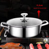 410 Stainless Steel Honeycomb Nonstick Soup Pot with Lid – Induction & Gas Compatible