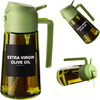 470ml 2-in-1 Olive Oil Sprayer & Dispenser – Glass Cooking Oil Spray Bottle