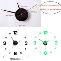 3D DIY Frameless Acrylic Wall Clock