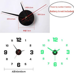 3D DIY Frameless Acrylic Wall Clock
