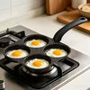 4-Cup Nonstick Frying Pan – Egg & Pancake Breakfast Maker for Gas & Induction Cooktops