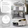 2026 Glass Mini Low Carb Rice Cooker – 2-Cup Capacity with Auto Lift Filter