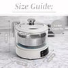 2026 Glass Mini Low Carb Rice Cooker – 2-Cup Capacity with Auto Lift Filter