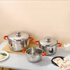 16PCS Stainless Steel Cookware Set – Nonstick Pots & Pans for Induction Cooktops