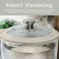 2026 Glass Mini Low Carb Rice Cooker – 2-Cup Capacity with Auto Lift Filter