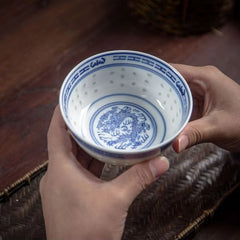 Jingdezhen Blue & White Rice Bowl