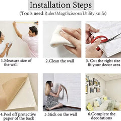 3D Self-Adhesive Foam Brick Wallpaper