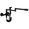 Solid Brass Deck-Mounted Kitchen Faucet with Spray Gun – Double-Jointed Hot & Cold Water Tap