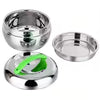 Insulated Stainless Steel Lunch Box with Circular Lid – Portable Food Container
