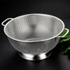 Stainless Steel Colander with Handles – Heavy-Duty Draining Basket for Fruits & Vegetables