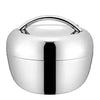 Insulated Stainless Steel Lunch Box with Circular Lid – Portable Food Container