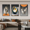 3PCS Modern Geometric Canvas Wall Art