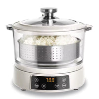 2026 Glass Mini Low Carb Rice Cooker – 2-Cup Capacity with Auto Lift Filter