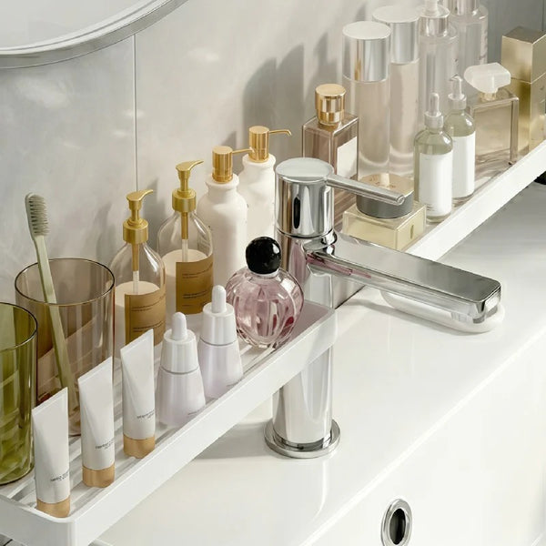 Adjustable Sink Faucet Storage Rack