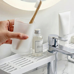 Adjustable Sink Faucet Storage Rack