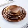 Japanese Style Wooden Dinner Plate