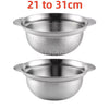 Stainless Steel Colander with Handles – Heavy-Duty Draining Basket for Fruits & Vegetables