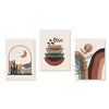 3PCS Boho Abstract Canvas Wall Art Set