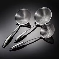 304 Stainless Steel Skimmer Strainer – Multipurpose Frying & Draining Spoon