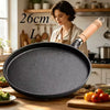 20cm Cast Iron Skillet with Wooden Handle – Pre-Seasoned Fry Pan for Gas & Induction
