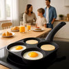 4-Cup Nonstick Frying Pan – Egg & Pancake Breakfast Maker for Gas & Induction Cooktops