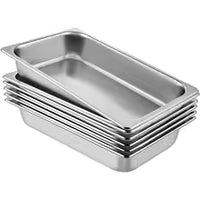 SucceBuy Stainless Steel Chafing Dish – 8.5L–20L Buffet Food Warmer with Gastronorm Pan