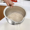 Stainless Steel Colander with Handles – Heavy-Duty Draining Basket for Fruits & Vegetables