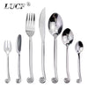 4/6/16/24PCS Stainless Steel Cutlery Set – Mirror Finish Knife, Fork & Spoon Tableware