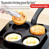 4-Cup Nonstick Frying Pan – Egg & Pancake Breakfast Maker for Gas & Induction Cooktops