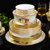 Jingdezhen Bone China Dinnerware Set – Ceramic Plates, Bowls & Soup Spoons