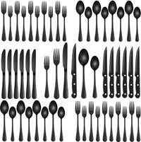 4/6/16/24PCS Stainless Steel Cutlery Set – Mirror Finish Knife, Fork & Spoon Tableware