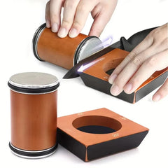 Wooden Rolling Knife Sharpener Kit – 4-Angle Diamond Knife Sharpening System